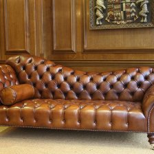 Leather Chairs of Bath Leather Sofa/Chaise Longue